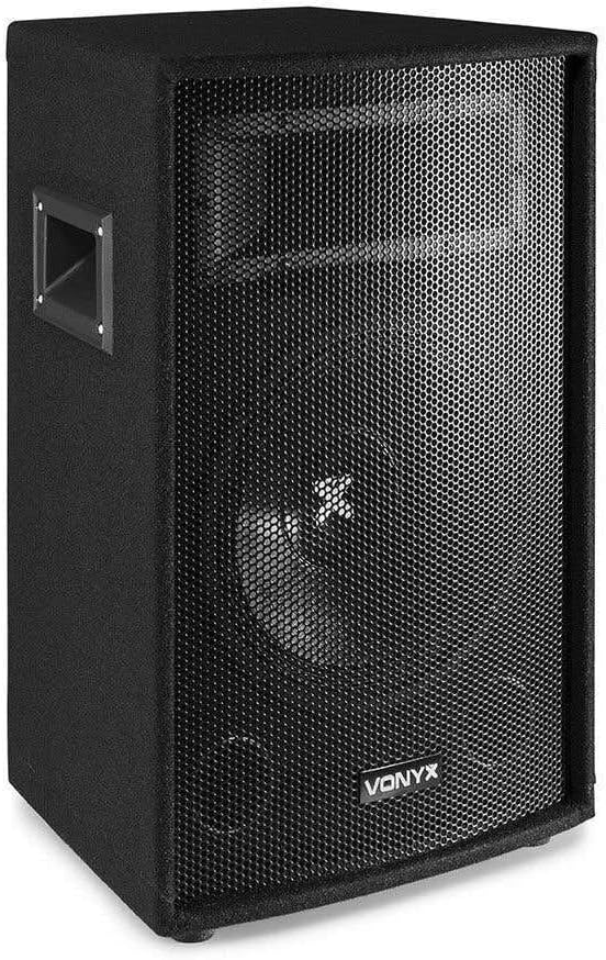 SkyTec - DJ Lautsprecher Set, Mobile PA Anlage Komplettset, 500 Watt, DJ Set Komplett, 2X Vonyx SL10