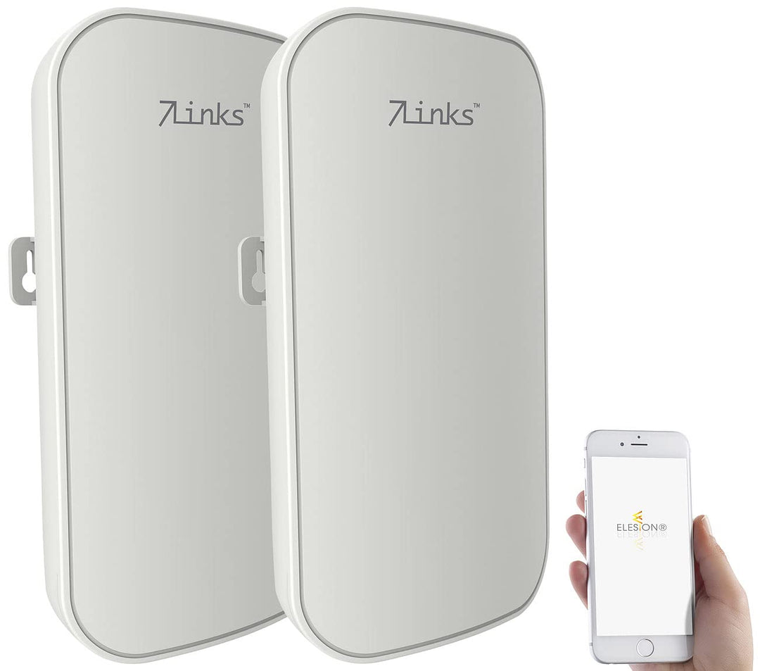 7links WLAN Verstärker Outdoor: 2er-Set Outdoor-WLAN-Repeater mit 1.200 Mbit/s, für 2,4 & 5 GHz, App