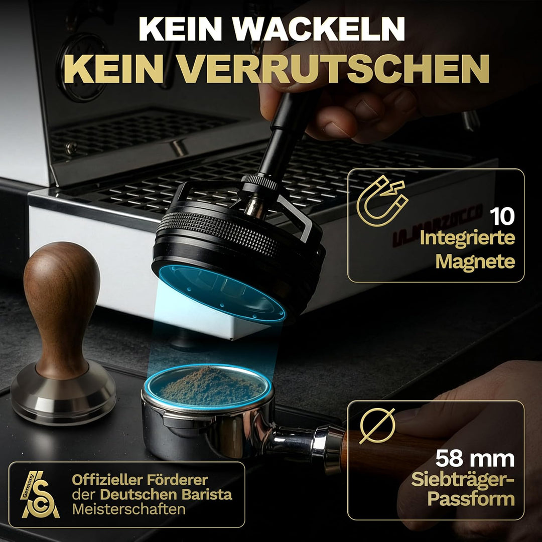 Barista Legends Automatisches WDT Tool – Magnetischer Espresso Rührer mit rotierenden Nadeln – Gleic