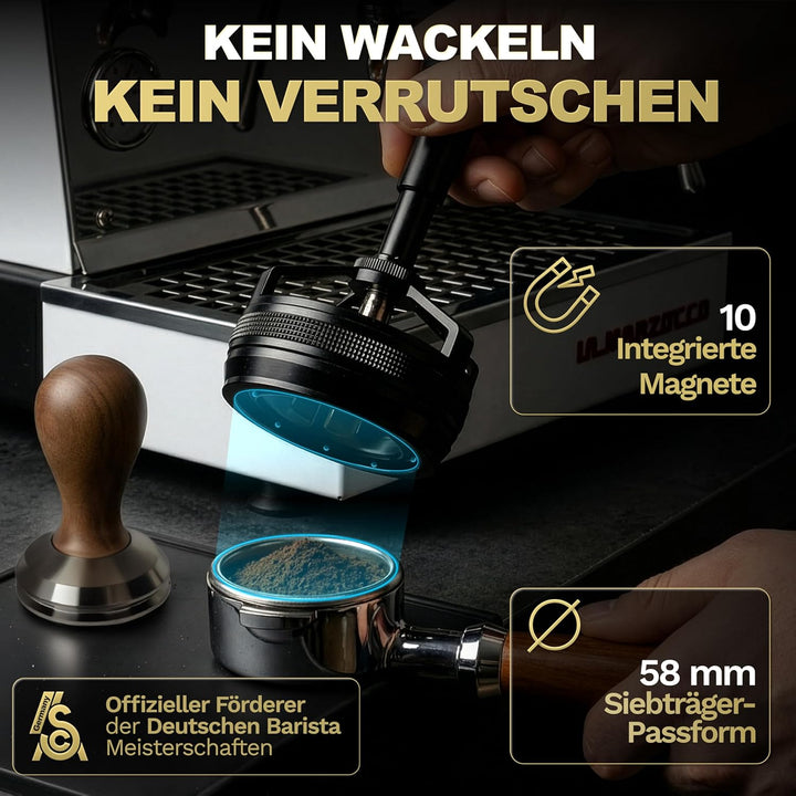 Barista Legends Automatisches WDT Tool – Magnetischer Espresso Rührer mit rotierenden Nadeln – Gleic
