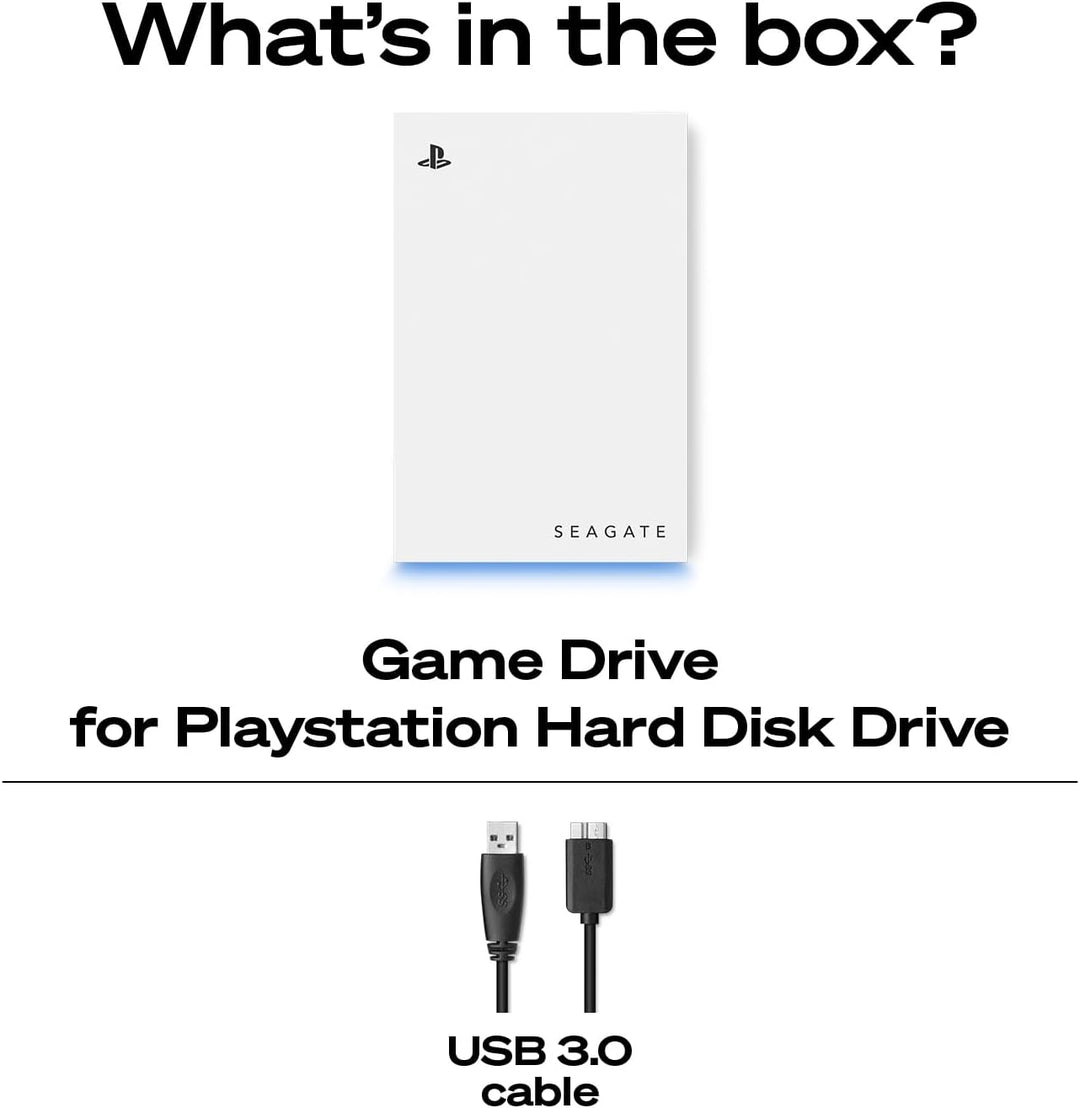 Seagate Game Drive STLV2000101 Externe Festplatte für PS5, 2 TB, USB 3.0, offizielles Lizenzprodukt,