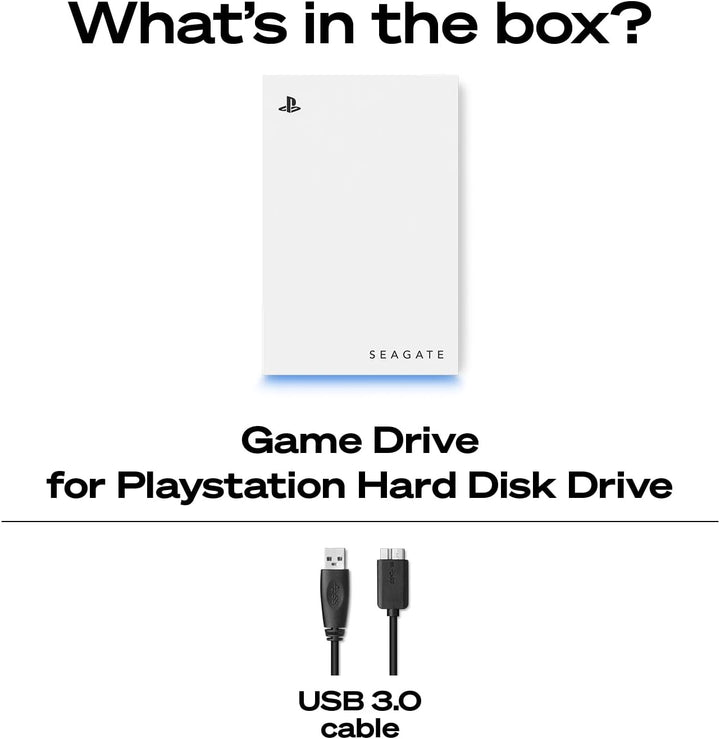 Seagate Game Drive STLV2000101 Externe Festplatte für PS5, 2 TB, USB 3.0, offizielles Lizenzprodukt,