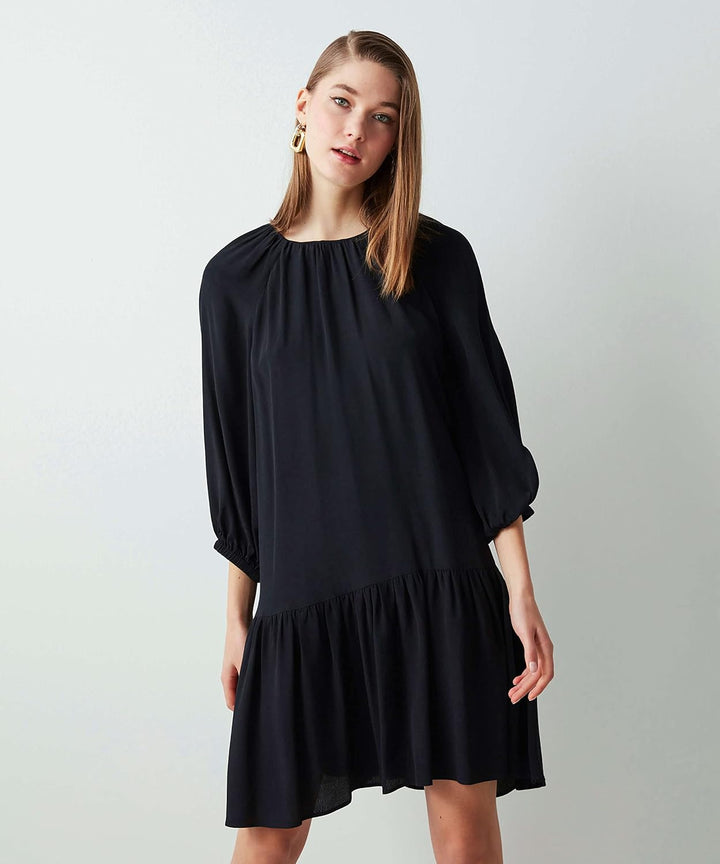 IPEKYOL Damen Low-Cut Back Dress 36 Schwarz, 36 Schwarz