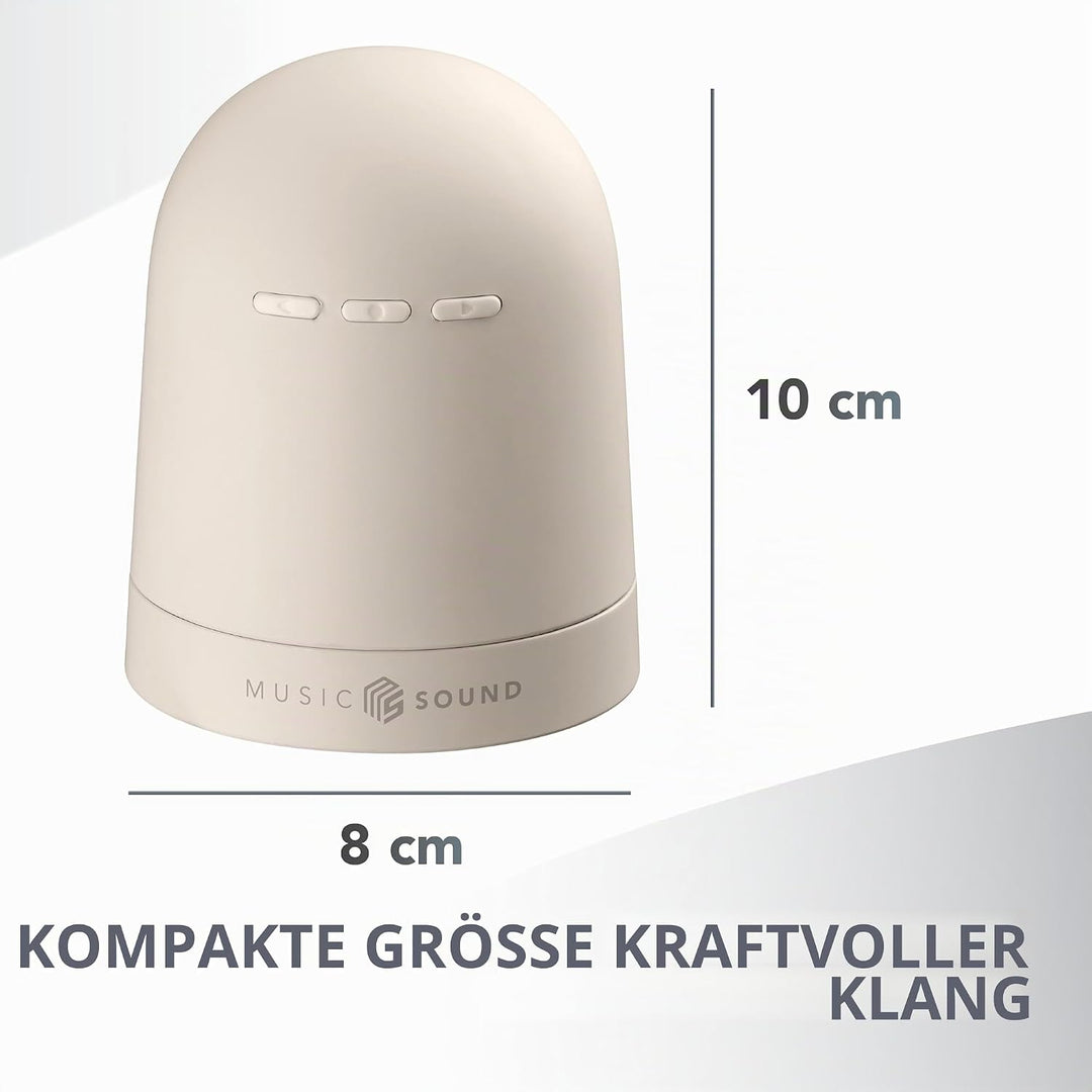 Music Sound Bluetooth-Lautsprecher Twist mit 360° schwenkbarer Struktur, 5 W Leistung, bis zu 10 Stu