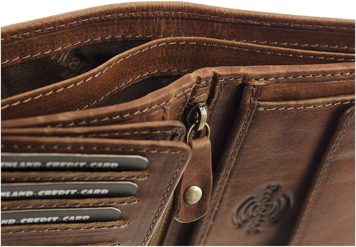 Greenland Nature Soft & Safe Geldbörse RFID Leder 9,5 cm