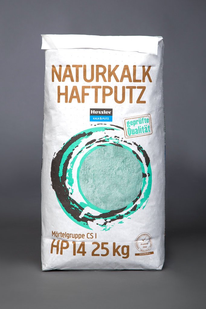 Natur-Kalk-Zwischenputz (HP14). Kalk-Haftputz. 25 kg im Sack