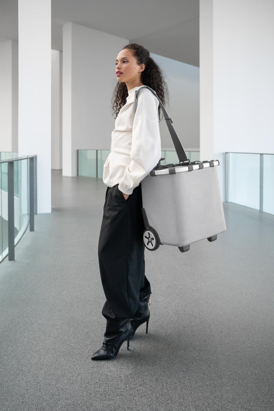 reisenthel Damen Einkaufstasche carrycruiser One Size Herringbone Grey Einheitsgrösse, Herringbone G