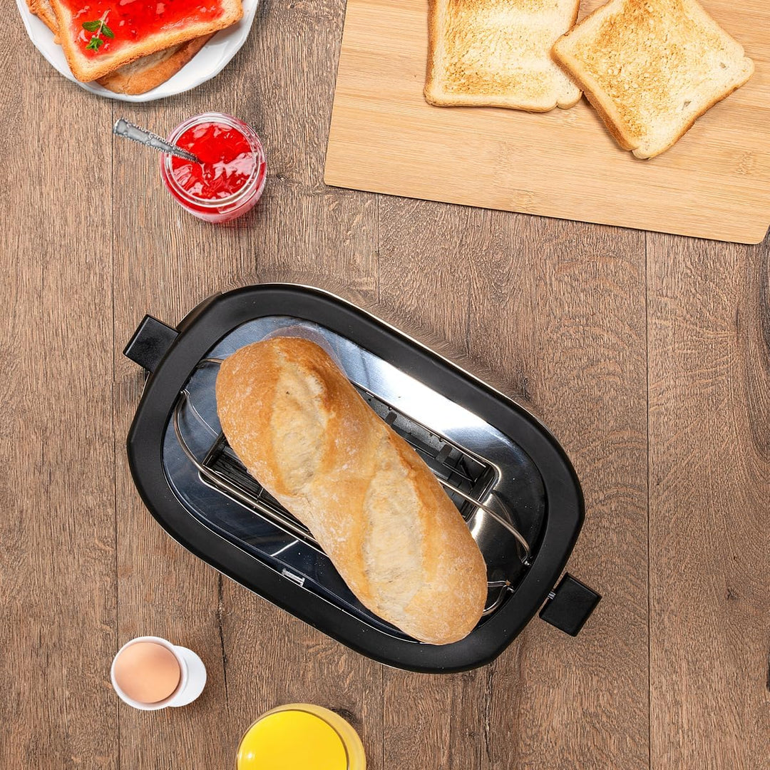 alpina Toaster 2 Scheiben - Toaster mit Brötchenaufsatz - 7 Stufen Küchengeräte - Toaster Sandwichto