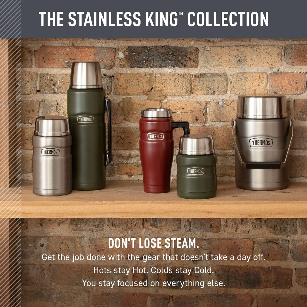 Thermos SK3000MDB4 Stainless King Food Jar, 16 Ounce, Matte Blue Blau, Blau