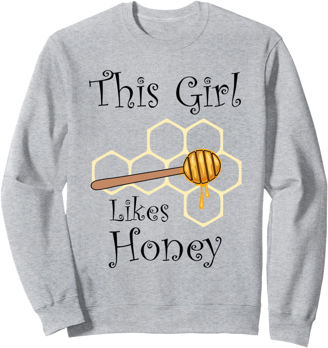 Mädchen mag Honig Natur Wildtiere Bienen Imkerei Sweatshirt