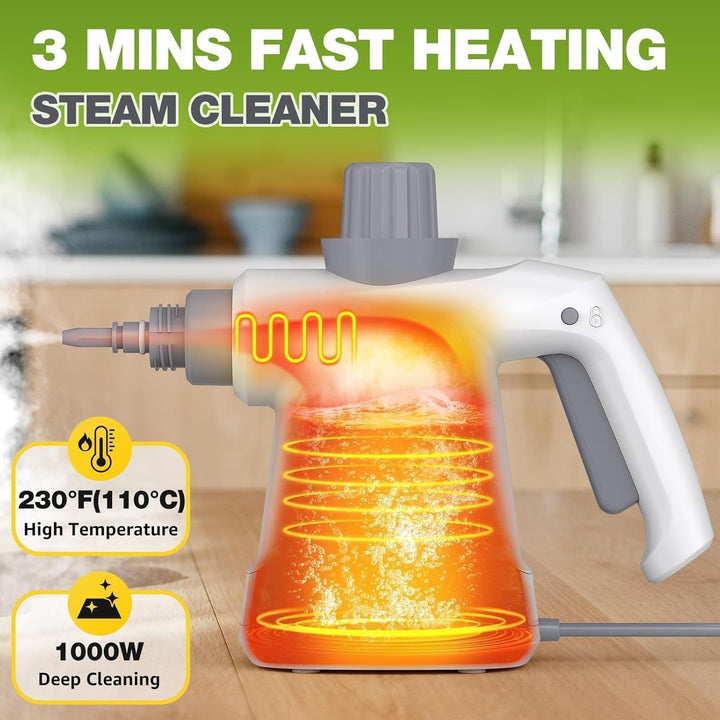 Dampfreiniger Handgerät, 400ml Handdampfreiniger Steam Cleaner Dampfreiniger FüR Alles Auto Fenster
