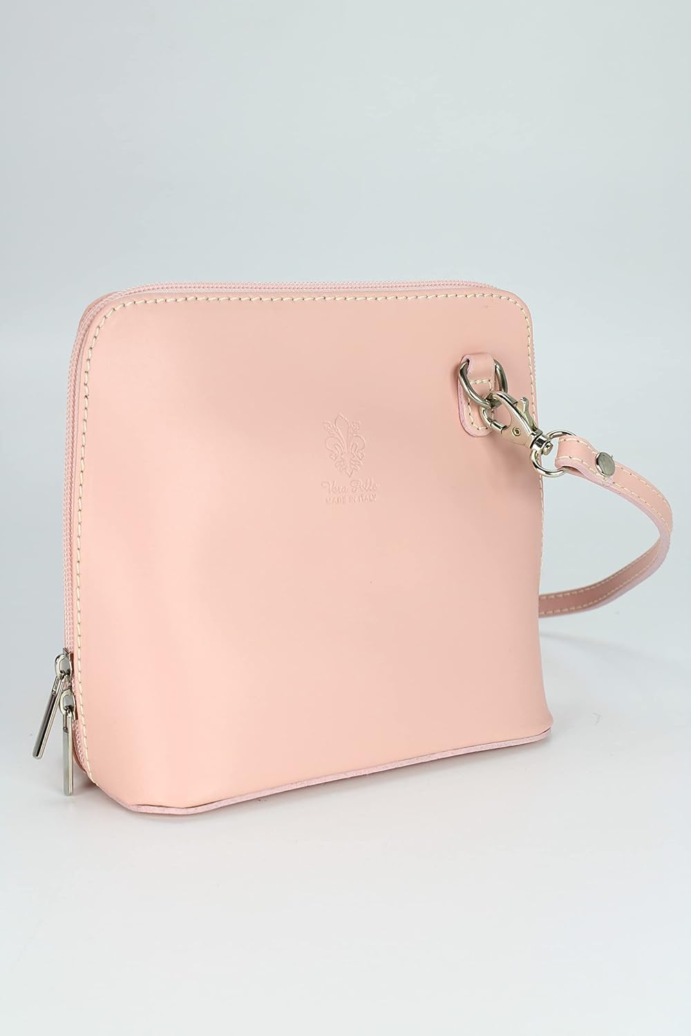 Belli italienische Ledertasche Damen Umhängetasche klein Handtasche Schultertasche Abendtasche in ro