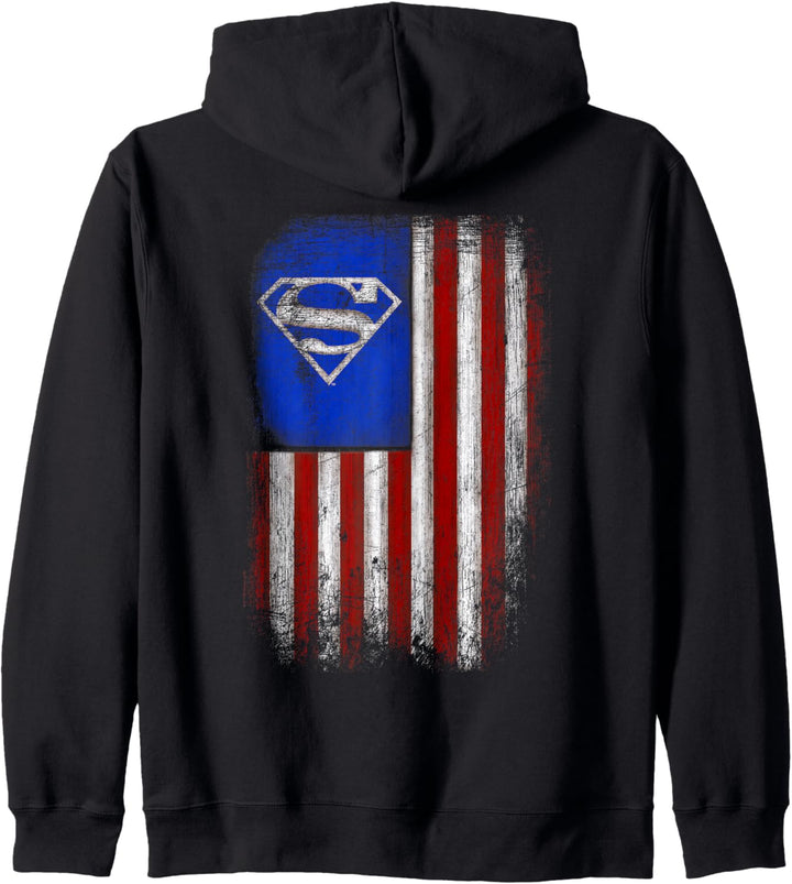 Superman Old Glory Shield Kapuzenjacke