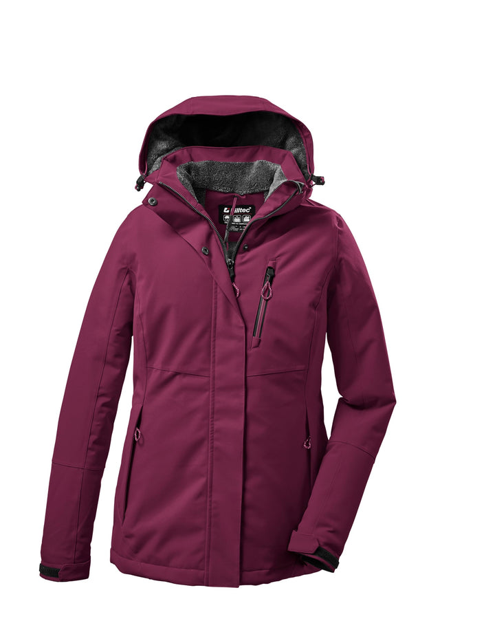 Killtec Damen Outdoorjacke Funktionsjacke mit abzippbarer Kapuze KOW 140 WMN Jckt wasserdicht, Windd