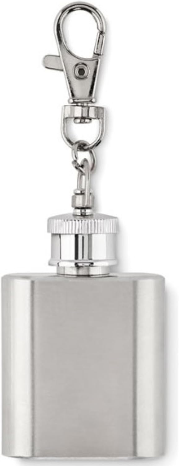 Mini Flachmann 30 mL Schlüsselanhänger Hip Flask Edelstahl Flachmänner für Obstler, Whiskey, Cognac