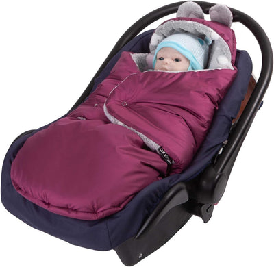 millybo Fusssack Baby Einschlagdecke für Winter geeignet für Kinderwagen Babyschale Babybett Autosit