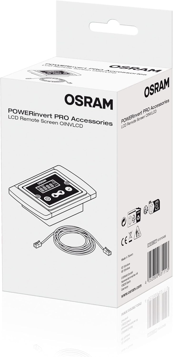 OSRAM LCD Remote Screen, OINVLCD, Zubehör für Wechselrichter, separater LCD-Bildschirm zur Verwendun