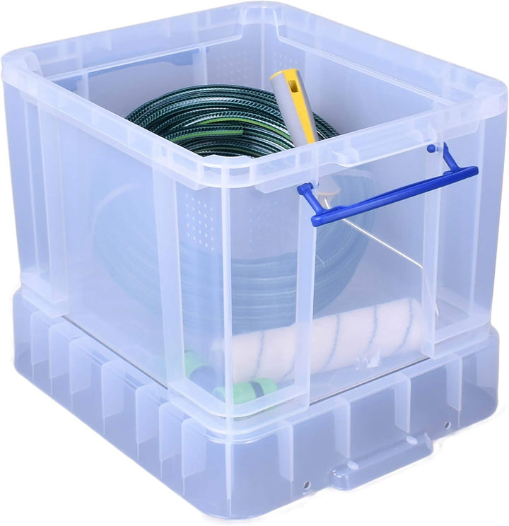 Really Useful Aufbewahrungsbox, 35 Liter, Grösse XL, transparent