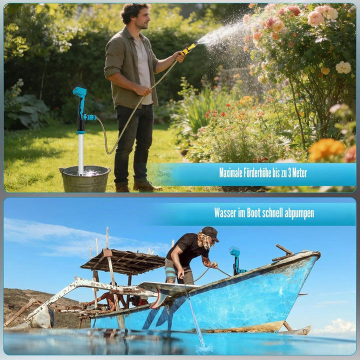 Kabellose Stick Wassertransferpumpe Kompatibel mit Ma-Kita 18V, Tragbare Umfüllpumpe, 3M Kopfhöhe, 3