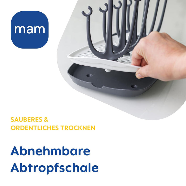 MAM Easy Start Anti-Colic Set inkl. Trockengestell | 0+ Mon | Babyflaschen-Set | 96% Hebammen-Empfeh