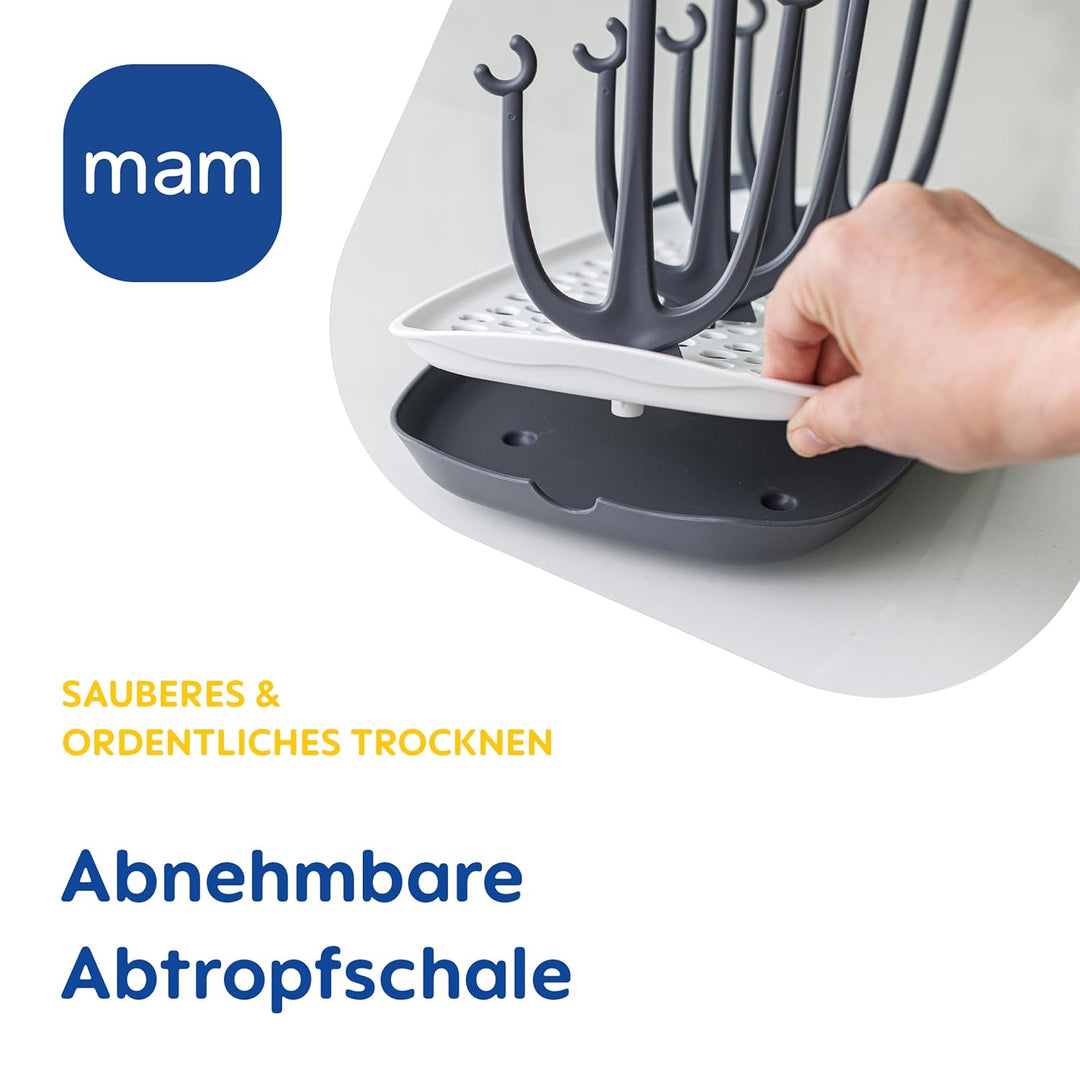 MAM Easy Start Anti-Colic Set inkl. Trockengestell | 0+ Mon | Babyflaschen-Set | 96% Hebammen-Empfeh