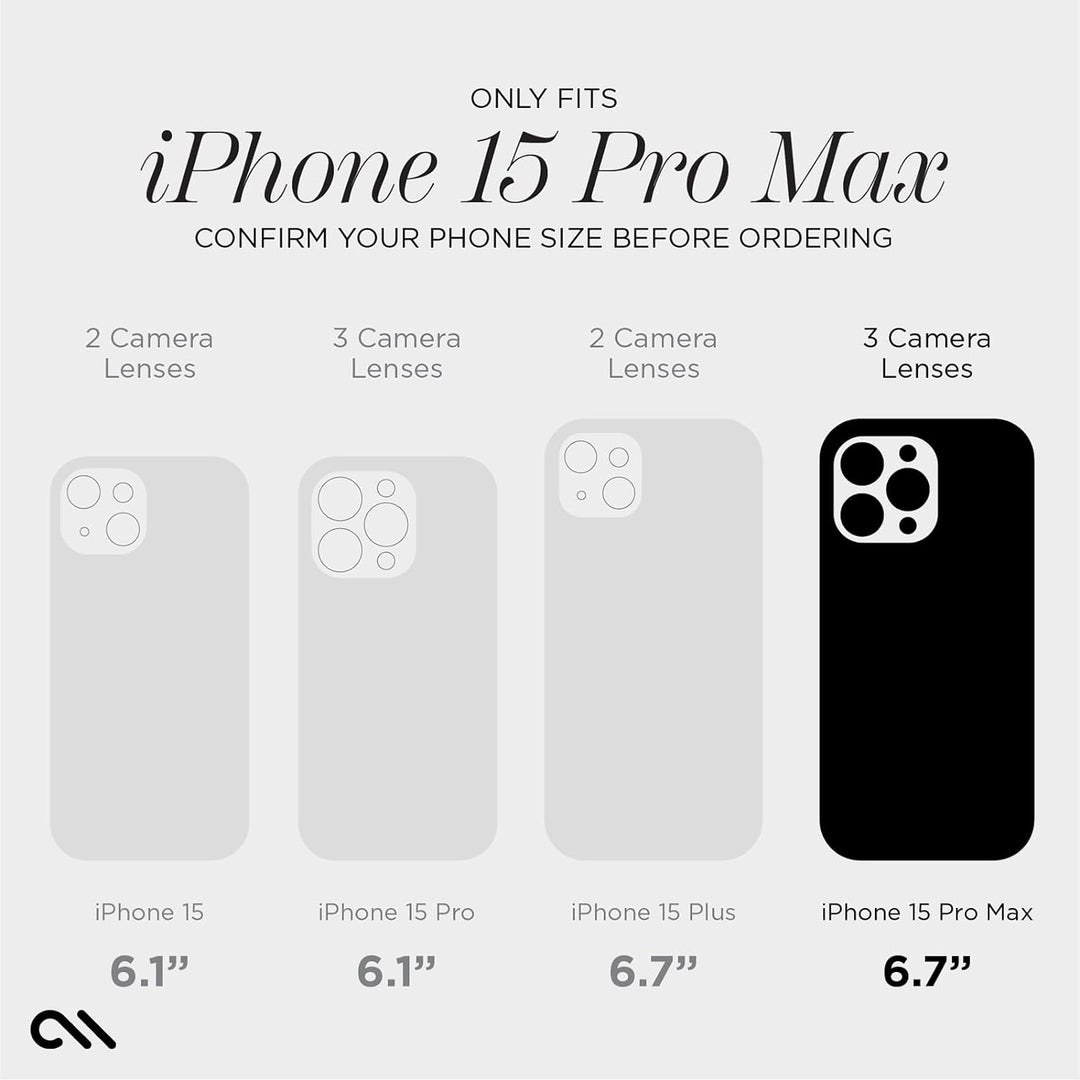 Case-Mate Twinkle Mag-Safe Case Schutzhülle kompatibel mit Apple iPhone 15 Pro Max Hülle Glitzer (3