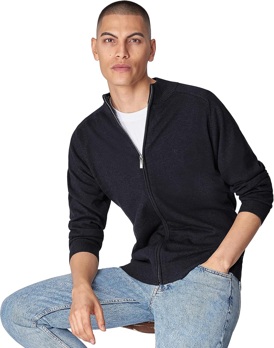 CASAMODA Herren Strickjacke S Dunkelblau, S Dunkelblau