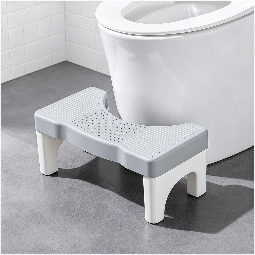 Toilettenhocker Erwachsene-Ergonomischer Klohocker, Anti-Rutsch WC Hocker gegen Verstopfung, Hocker