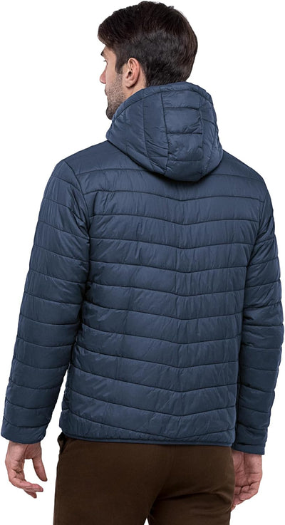 33,000ft Herren Leichte Steppjacke Outdoor Wasserbeständige Übergangsjacke Warme Winterjacke für Män