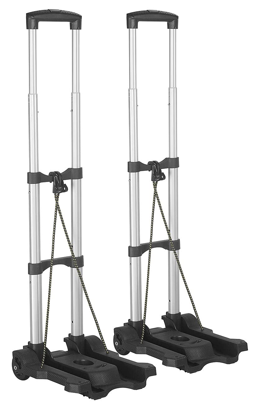 Xcase Transportwagen: 2er Pack Ultra-kompakte Falt-Sackkarre mit PVC-Rädern (Faltbare Sackkarre, Sac