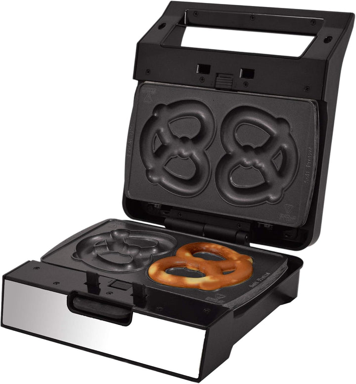Syntrox Germany Soft Brezel Maker Brezelbäcker MM-1400W mit herausnehmbaren Backplatten