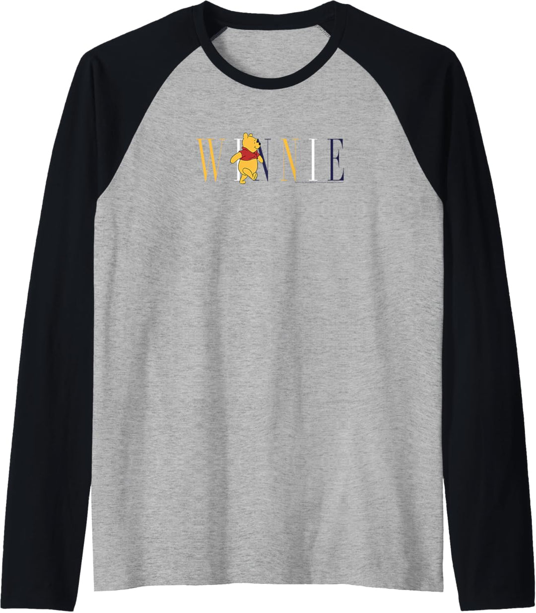 Disney Winnie The Pooh Walking Along The Letters Raglan