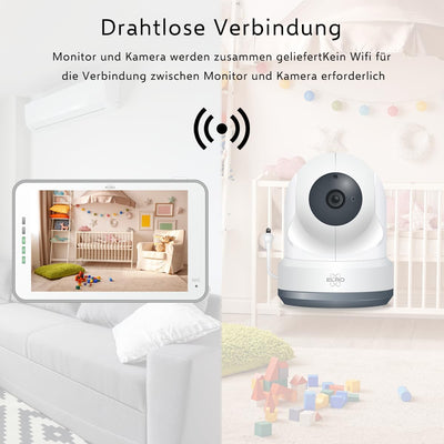 ELRO BC4000 Baby Monitor Royale Full HD Babyfon mit 12,7 cm Touchscreen und App 1080P / 4000 serie 1