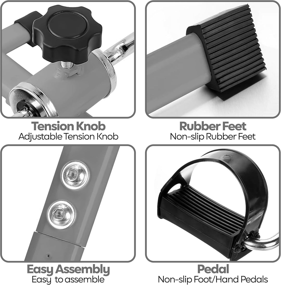 Techfit Pedal-Ausbilder, Mini-Heimtrainer für Heim und Büro, leichte Trainingsmaschine für Arme und