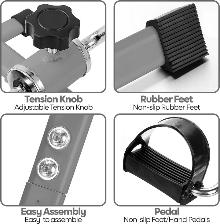 Techfit Pedal-Ausbilder, Mini-Heimtrainer für Heim und Büro, leichte Trainingsmaschine für Arme und