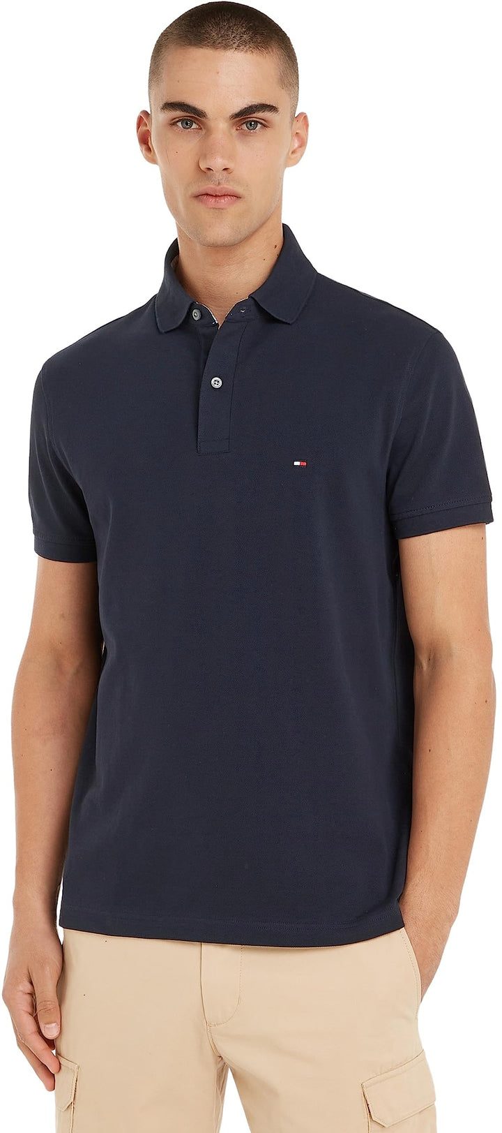 Tommy Hilfiger Herren Poloshirt Kurzarm 1985 Regular Fit XS Blau (Desert Sky), XS Blau (Desert Sky)