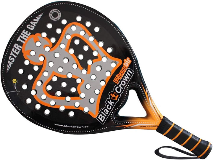 Black Crown - Padel-Schläger Piton Air - Runde Form - AVAIR-Technologie (Antivibrationsdämpfer) - Ko