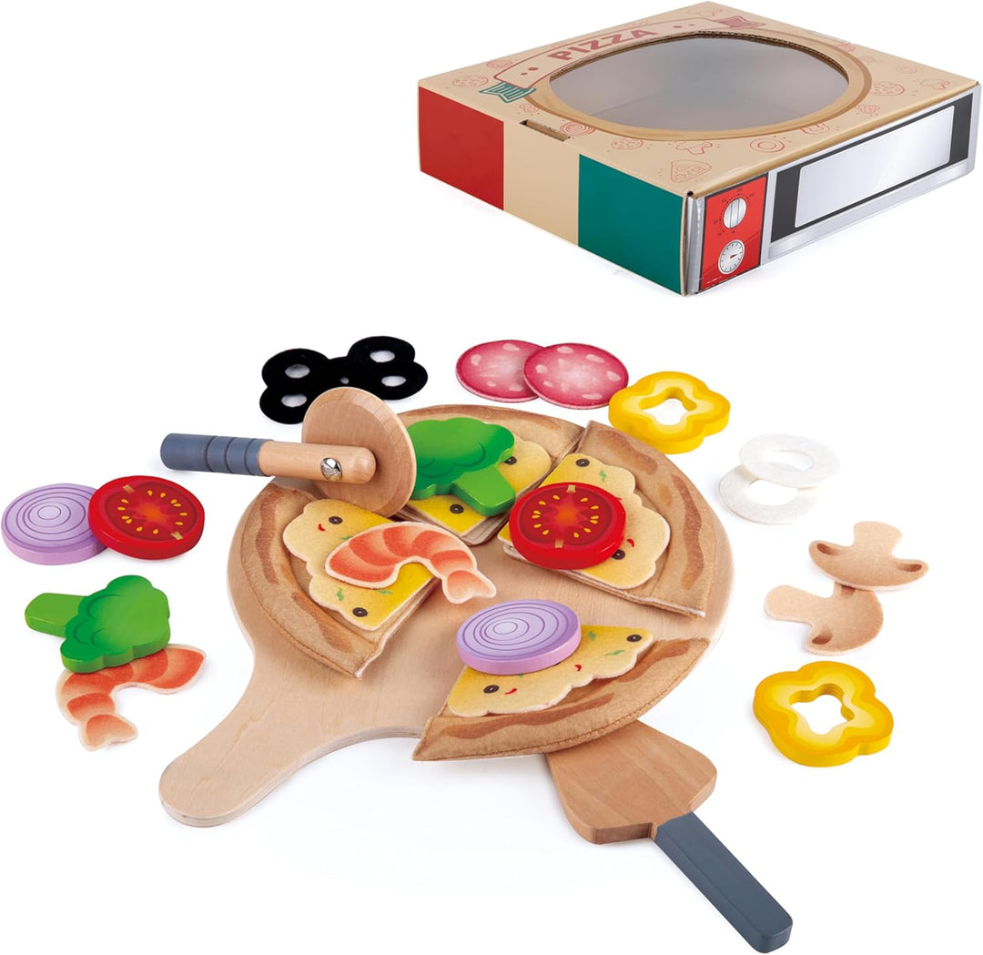 Hape Pizza-Set von Hape Küchenspielset mit Pizzakarton-Verpackung für noch mehr Spielspass