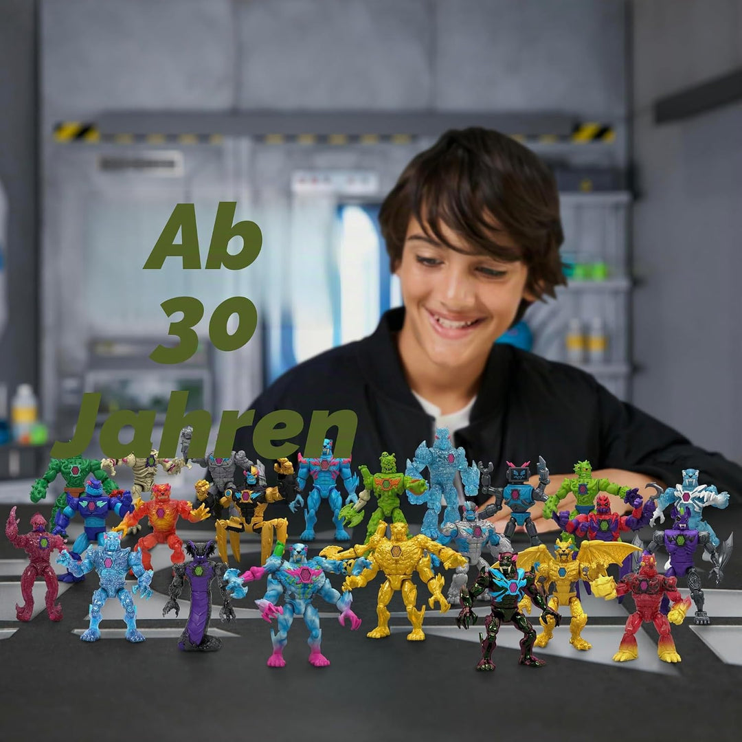 MrBeast Lab Hybrids Mehrfachpackung, Verschiedene Hybrid-Teile und 2 Actionfiguren zum Kombinieren,