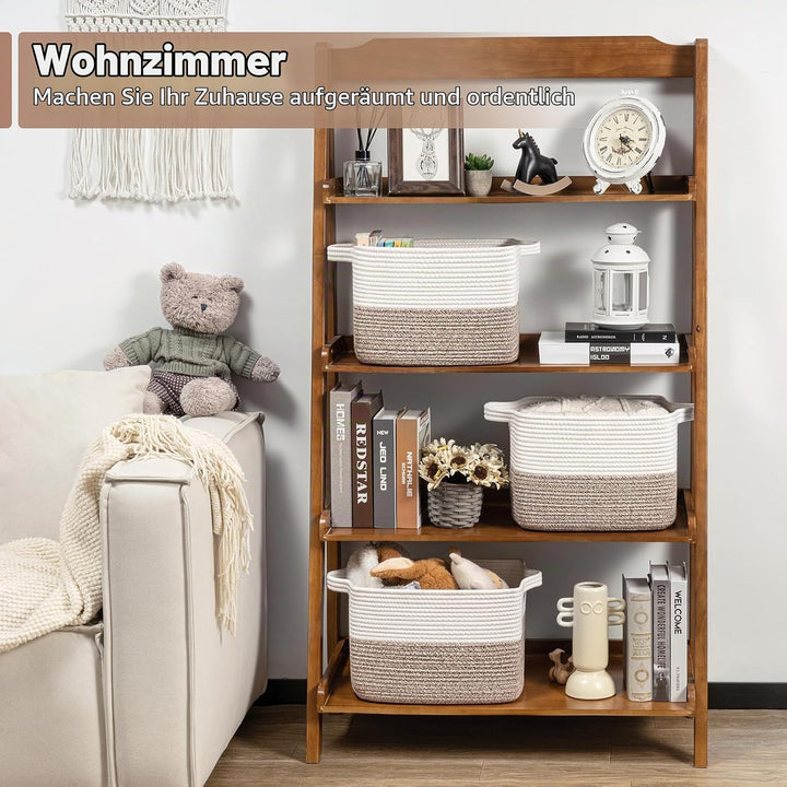 TIMEYARD Aufbewahrungskorb, Wäschekorb Klein, Korb Geflochten, Wäschekorb Kinderzimmer, Wäschesammle