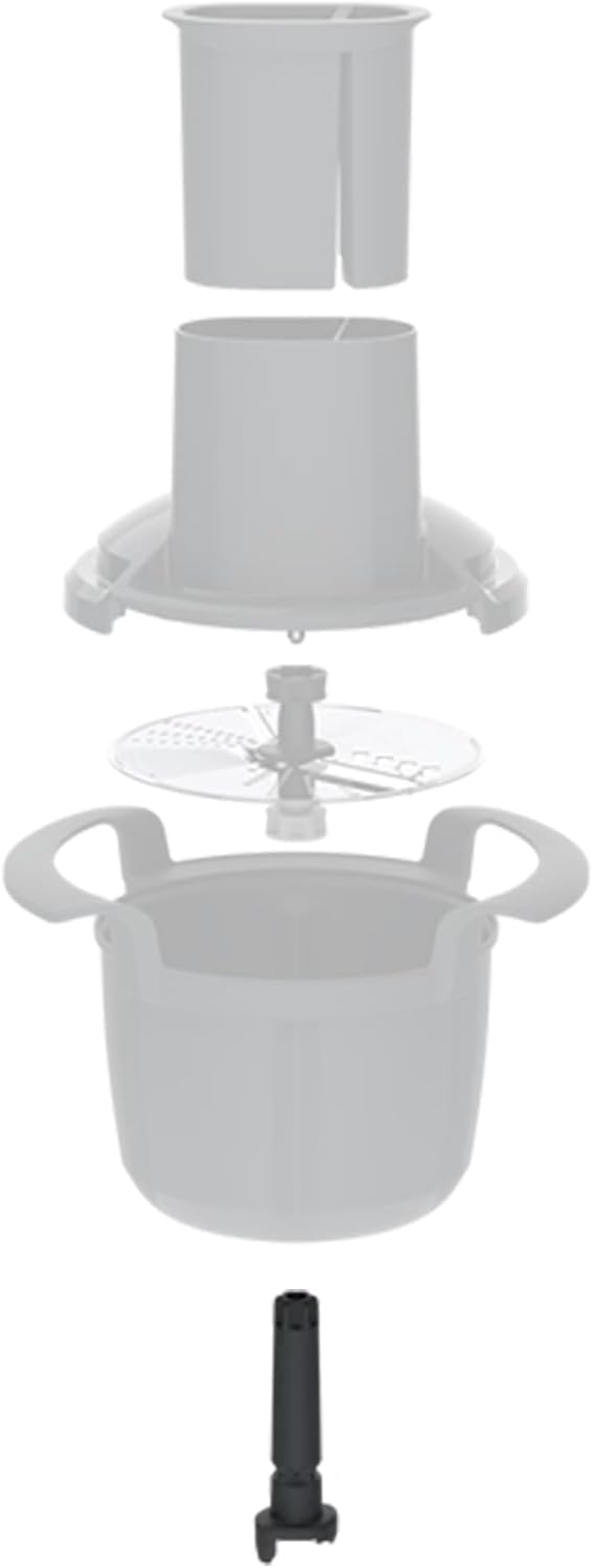 Für Gemüse Styler Thermomix TM5 TM6, Zubehör Schaft Antriebswelle Achse Gemüsestyler Drehstück