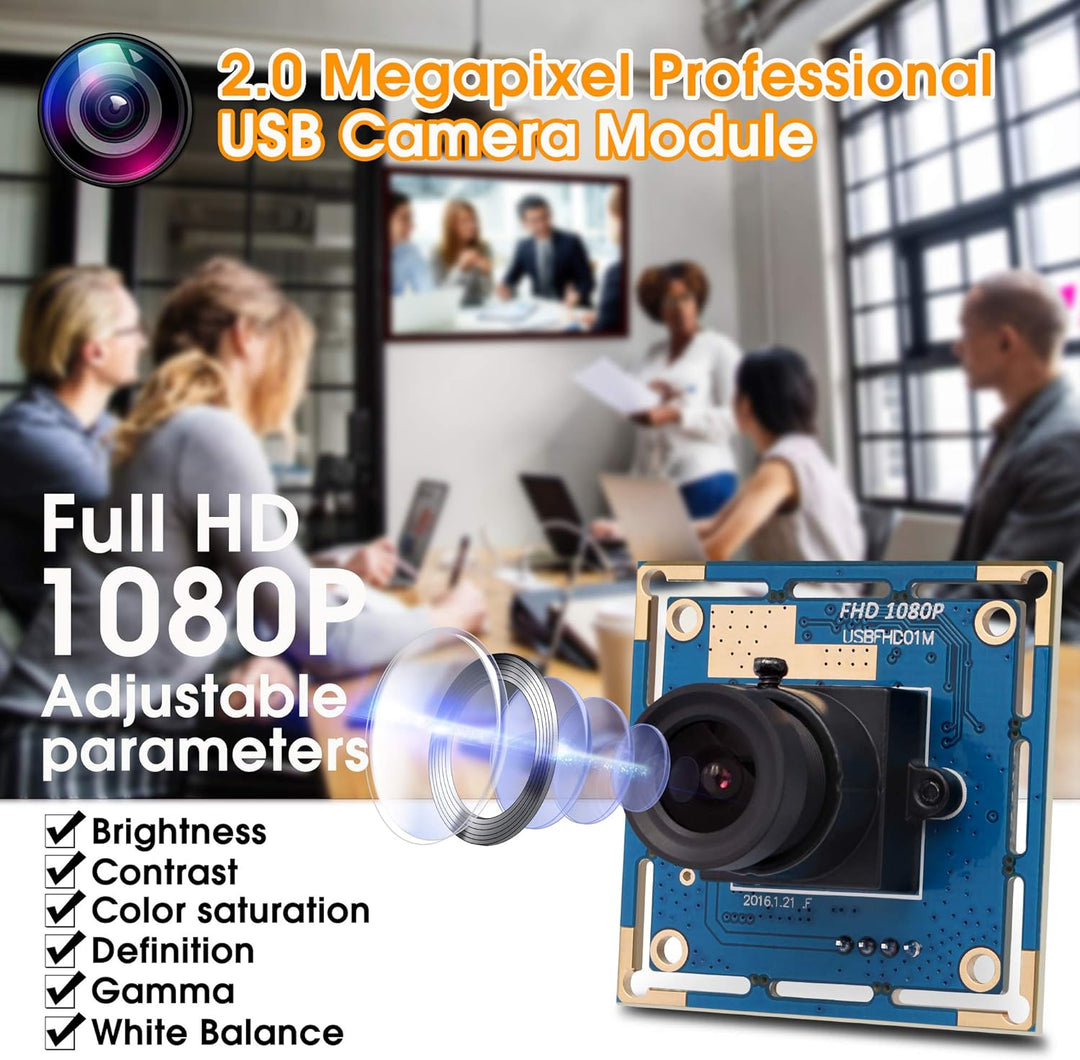 Svpro 2-Megapixel-HD-Freier Treiber für USB-Kameras 1 / 2,7 '' CMOS OV2710 Maximale Auflösung 1920X1