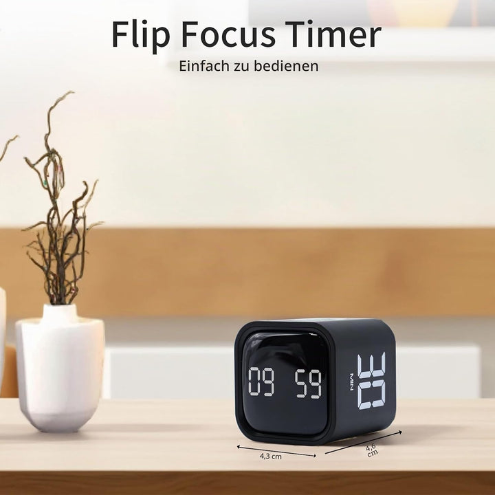 Productivity Timer, Pomodoro Timers Cube Timer Würfel, Flip Schwerkraft Sensor, Stumm,Vibriert und T