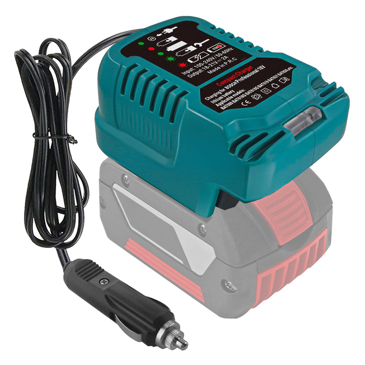 BTRUI Mini Auto ladegerät für Bosch Professional 18V System Battery, tragbares Schnellladegerät für