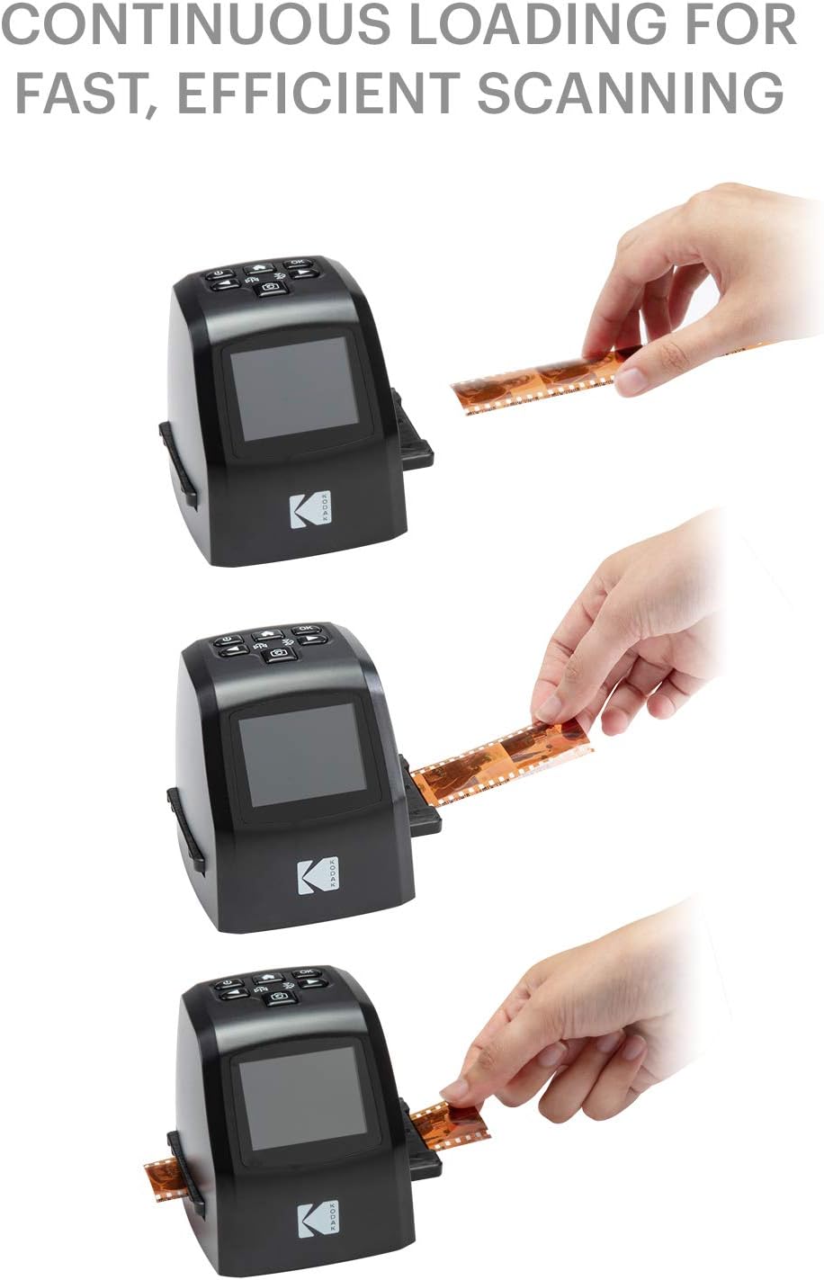 KODAK Mini digitaler Film- und Diascanner – konvertiert Filmnegative und Dias von 35 mm, 126, 110, S