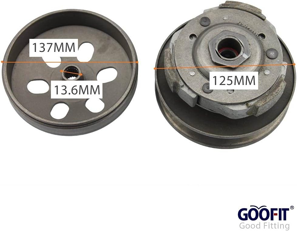 GOOFIT Kupplungssatz Ersatz für GY6 125cc 150cc Motorteile Scooter Moped ATV Go Kart
