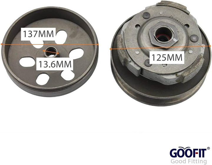 GOOFIT Kupplungssatz Ersatz für GY6 125cc 150cc Motorteile Scooter Moped ATV Go Kart