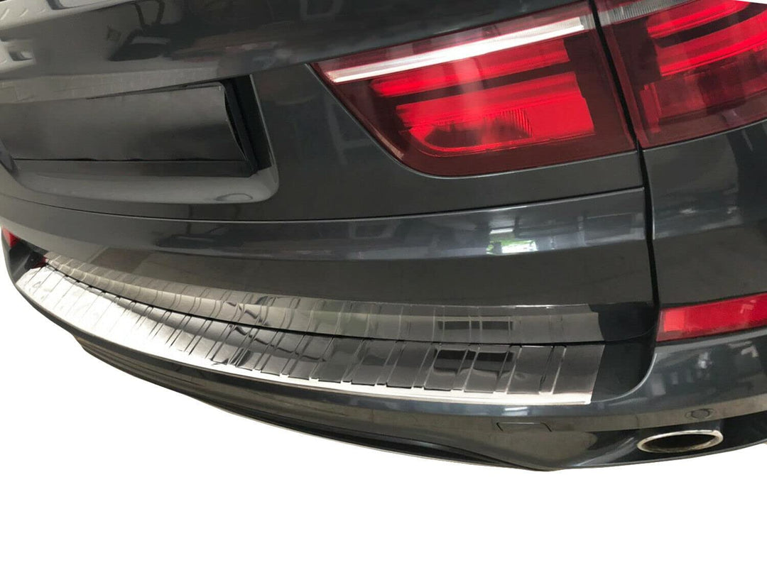 Ladekantenschutz Edelstahl CHROM kompatibel für BMW X5 E70 | BJ 2006-2013 | mit Abkantung | premium