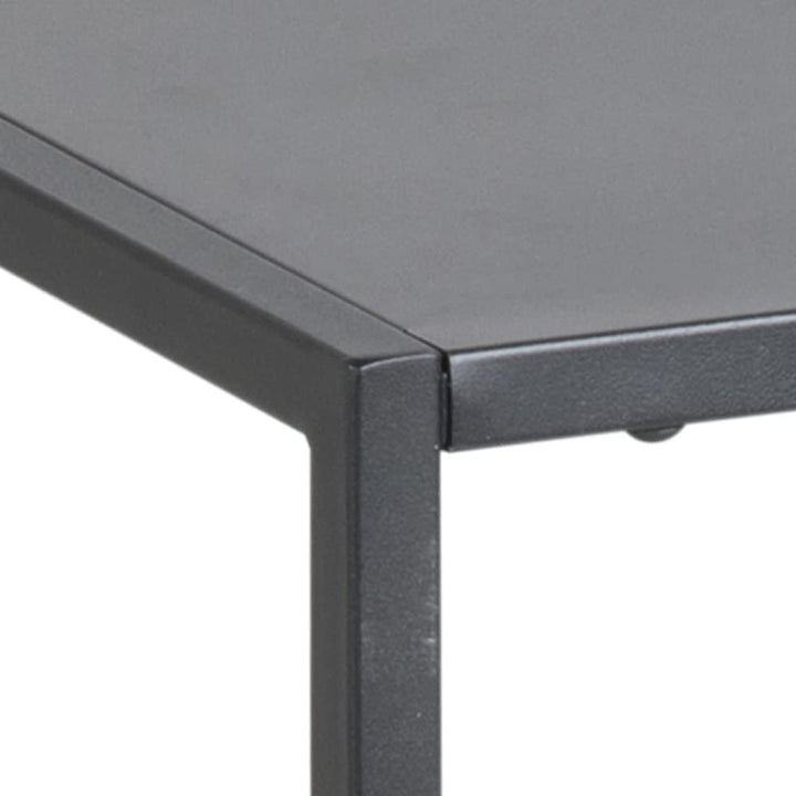 AC Design Furniture Nino Nachttisch mit Ablage, B: 45 x H: 50,5 x T: 40 cm, Schwarz, Metall, 1 Stk,