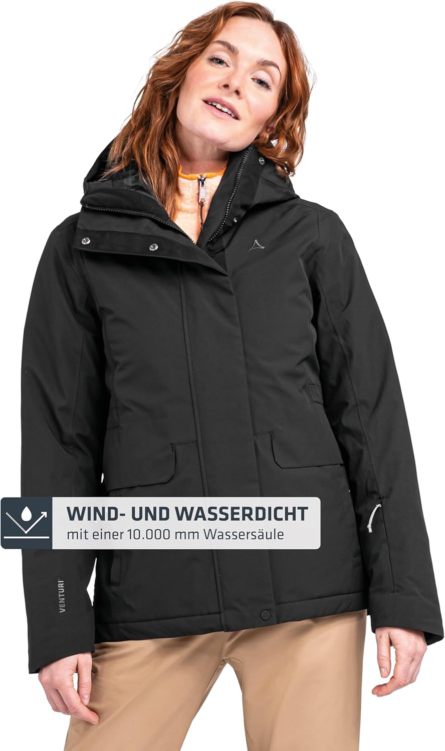 Schöffel Damen Ins. Jacket Antwerpen L, wasserdichte und atmungsaktive Winterjacke, urbane Outdoorja